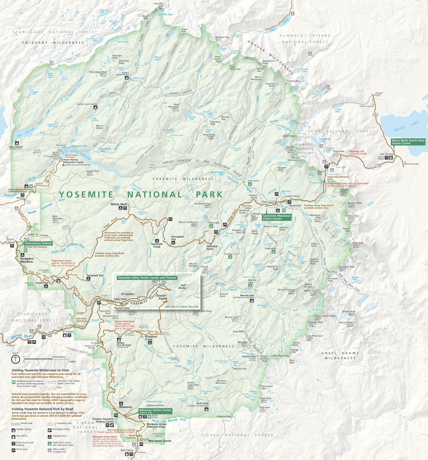Download The Official Yosemite Park Map PDF
