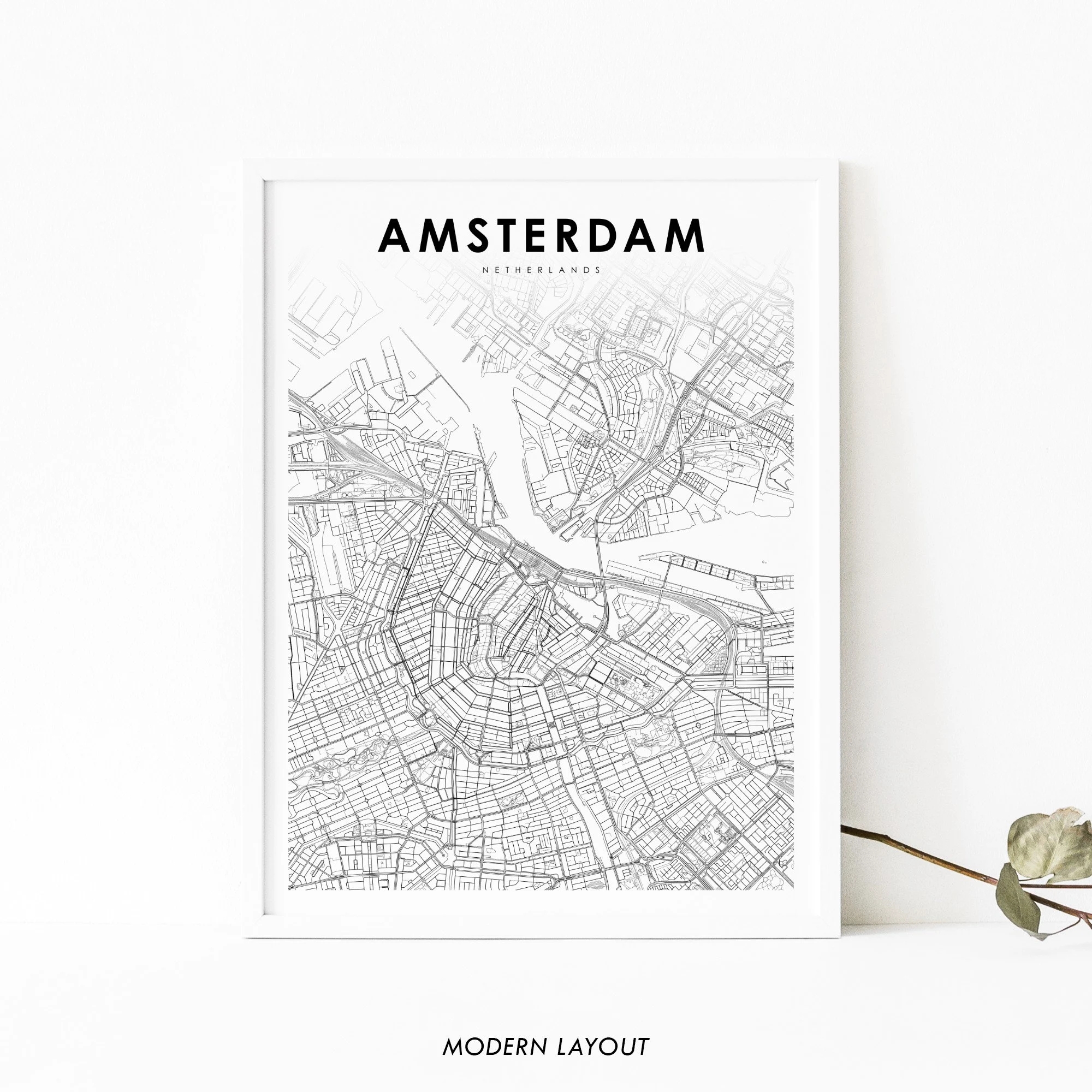 Printable Map Of Dwontown Amsterdam