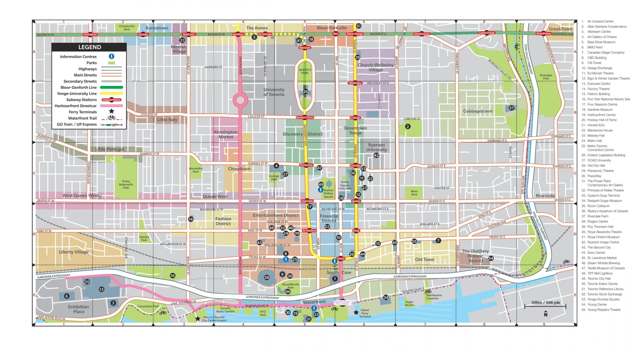 Printable Map Of Toronto