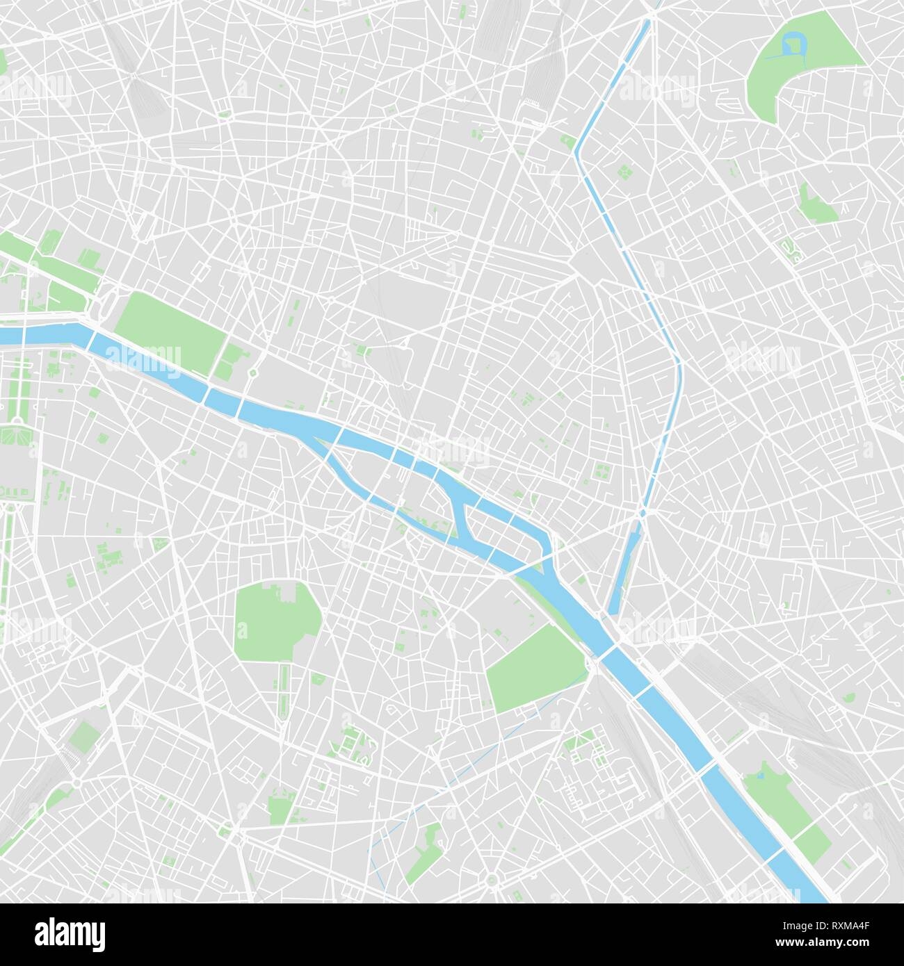 Paris City Map Printable