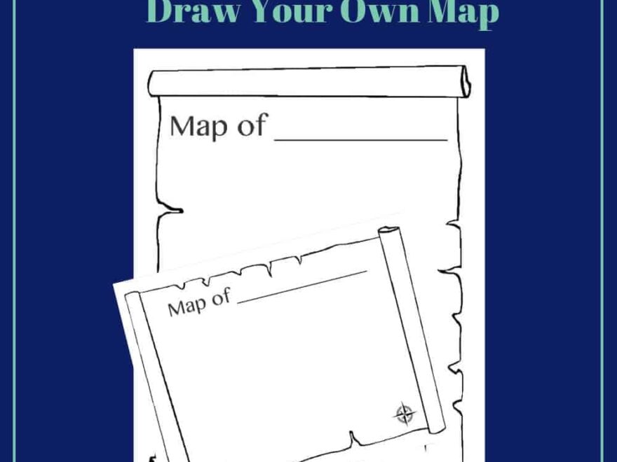 Draw A Map Worksheet Homeschool Helper Online