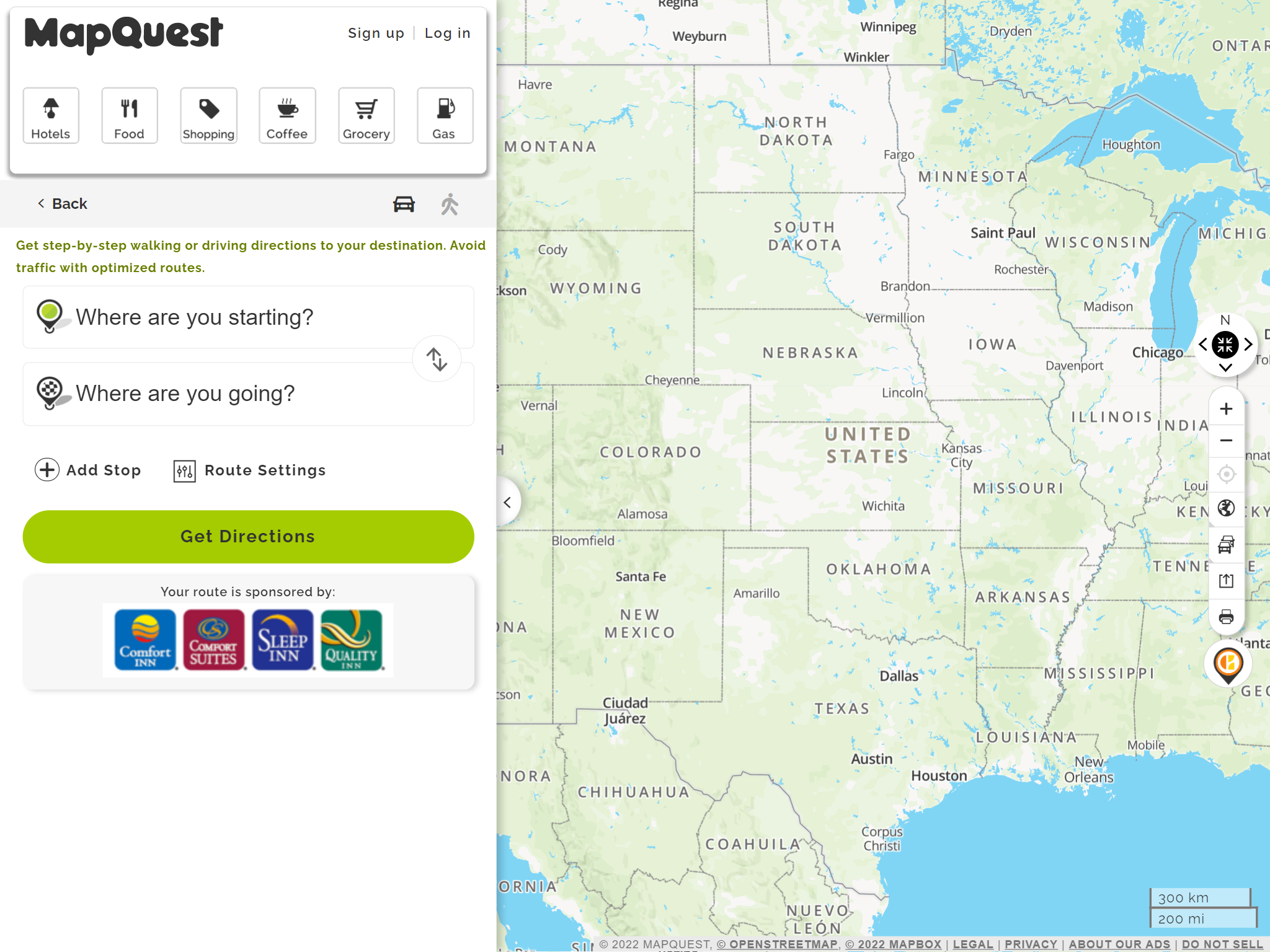 Map Questions Driving Directions Printable