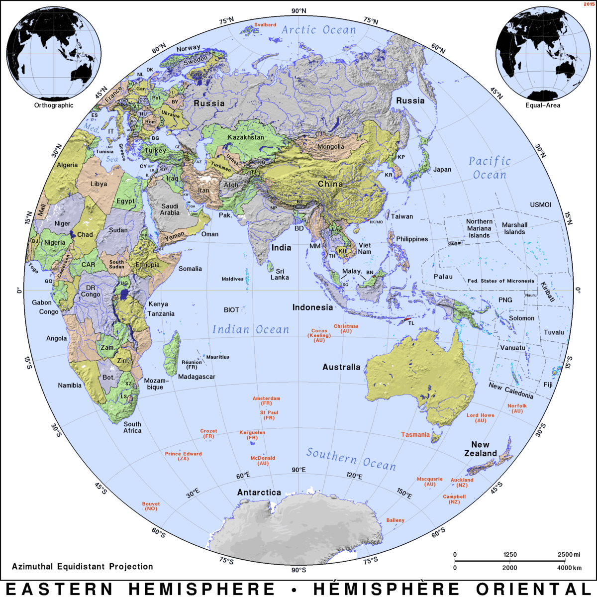 Eastern Hemisphere Public Domain Maps By PAT The Free Open Source Portable Atlas