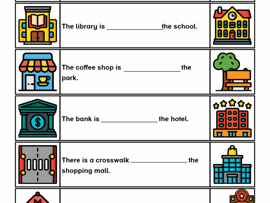 English For Kids Step By Step Asking For And Giving Directions Worksheets
