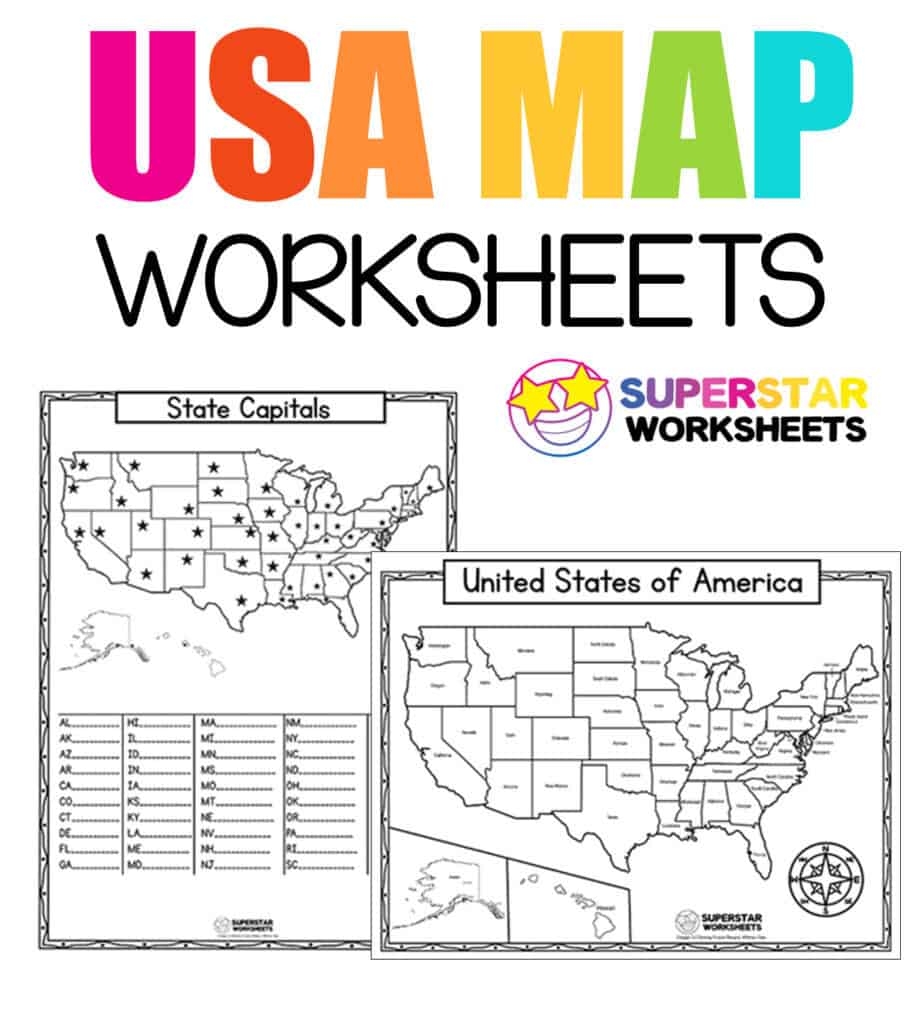 Geography Map Worksheets Printable