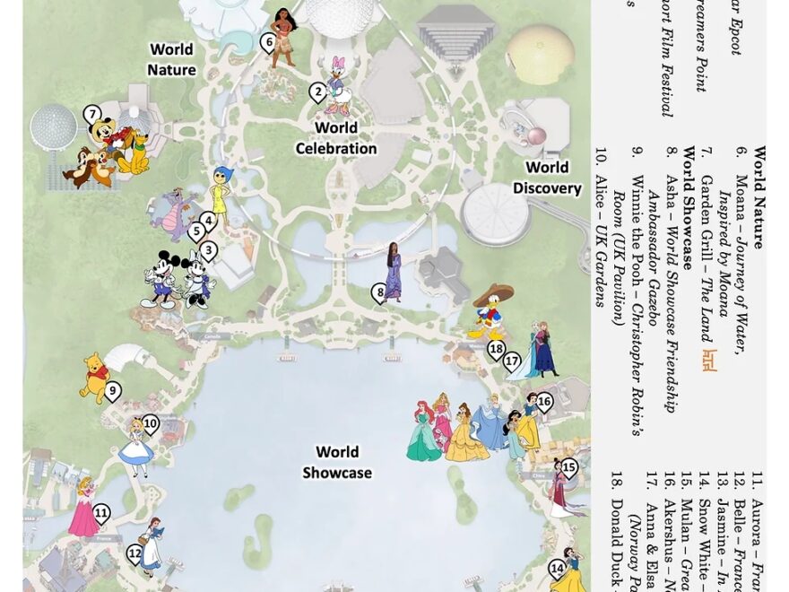 EPCOT Downloadable Cheat Sheets And Park Guide 2025 Practically Perfect Pixie Dust