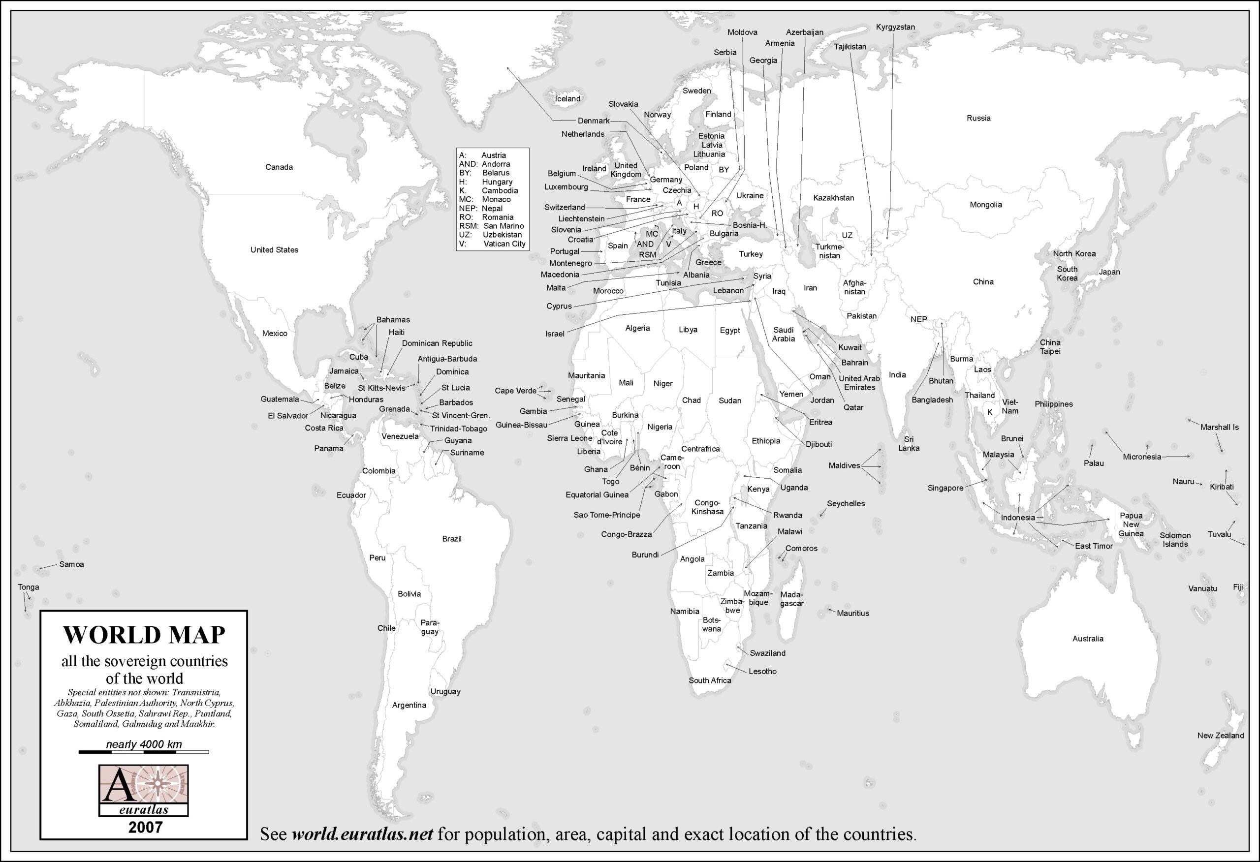 Euratlas Info Member s Area World Map Lab Grey