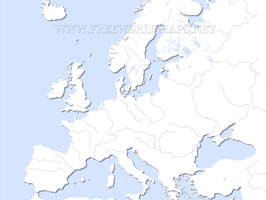 Europe Physical Map Freeworldmaps