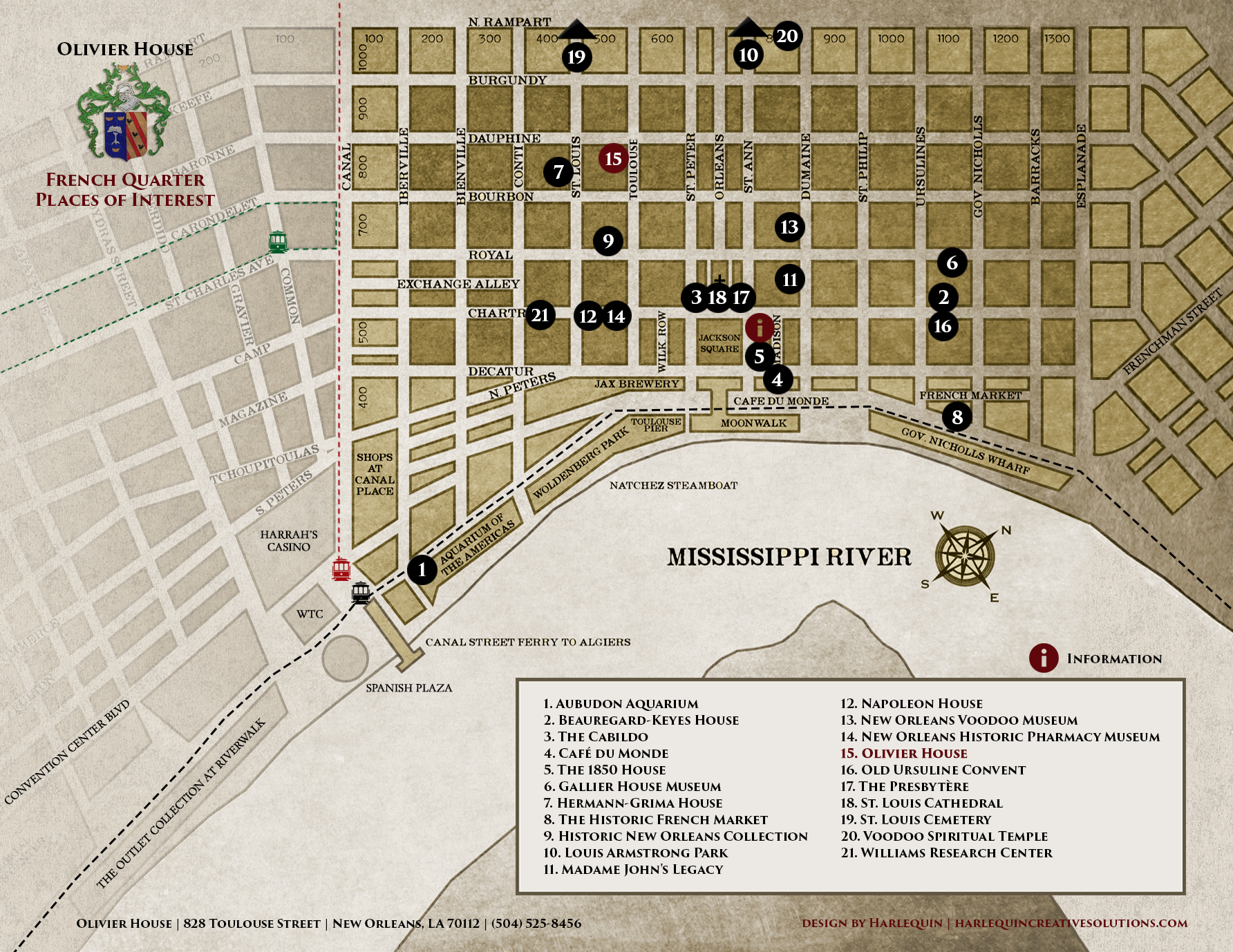 New Orleans French Quarter Map Printable