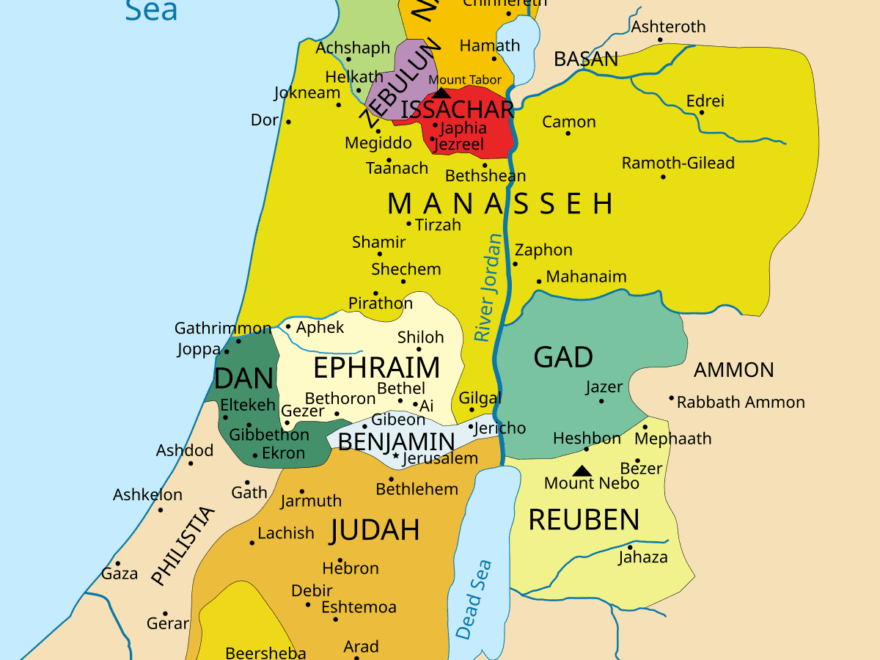 File 12 Tribes Of Israel Map svg Wikimedia Commons