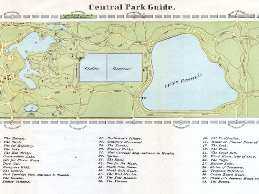 File 1866 Map Of Central Park New York City New York Geographicus CentralParkGuide mcny 1869 jpg Wikimedia Commons