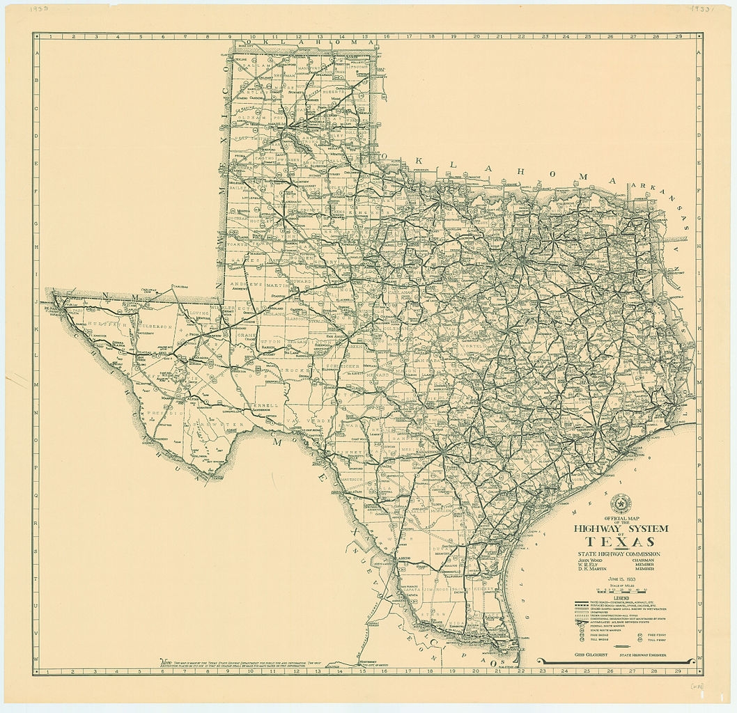 Texas Road Maps Printable Free