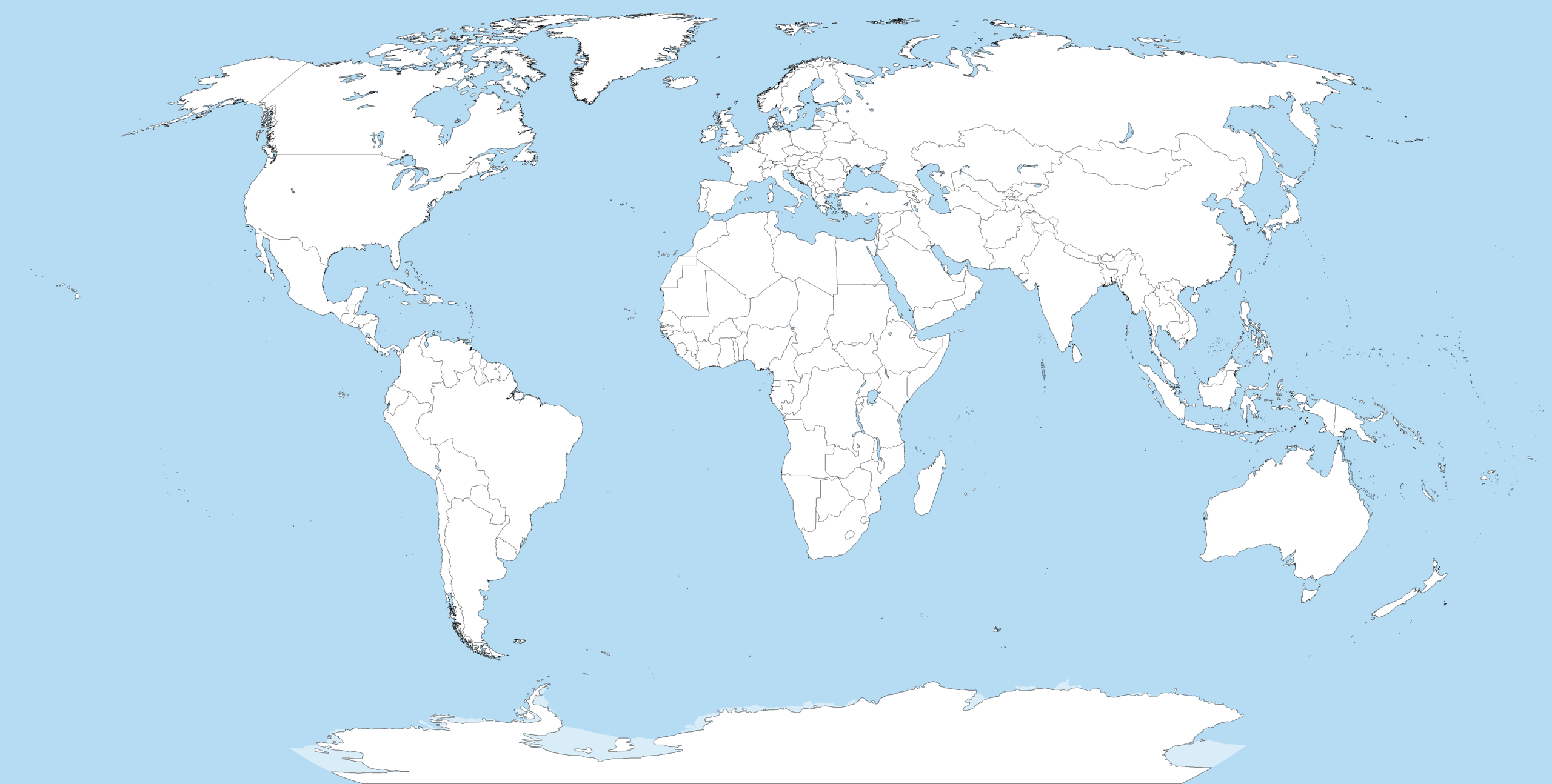 Accurate World Map Printable