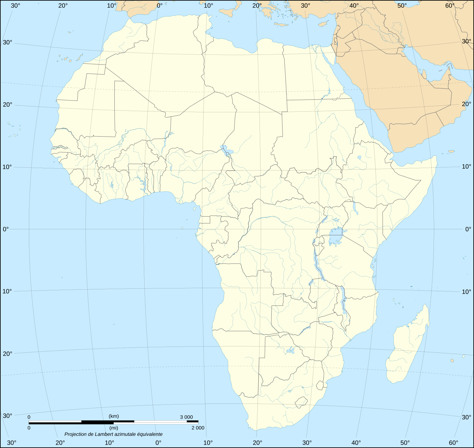 Political Map Of Africa Printable