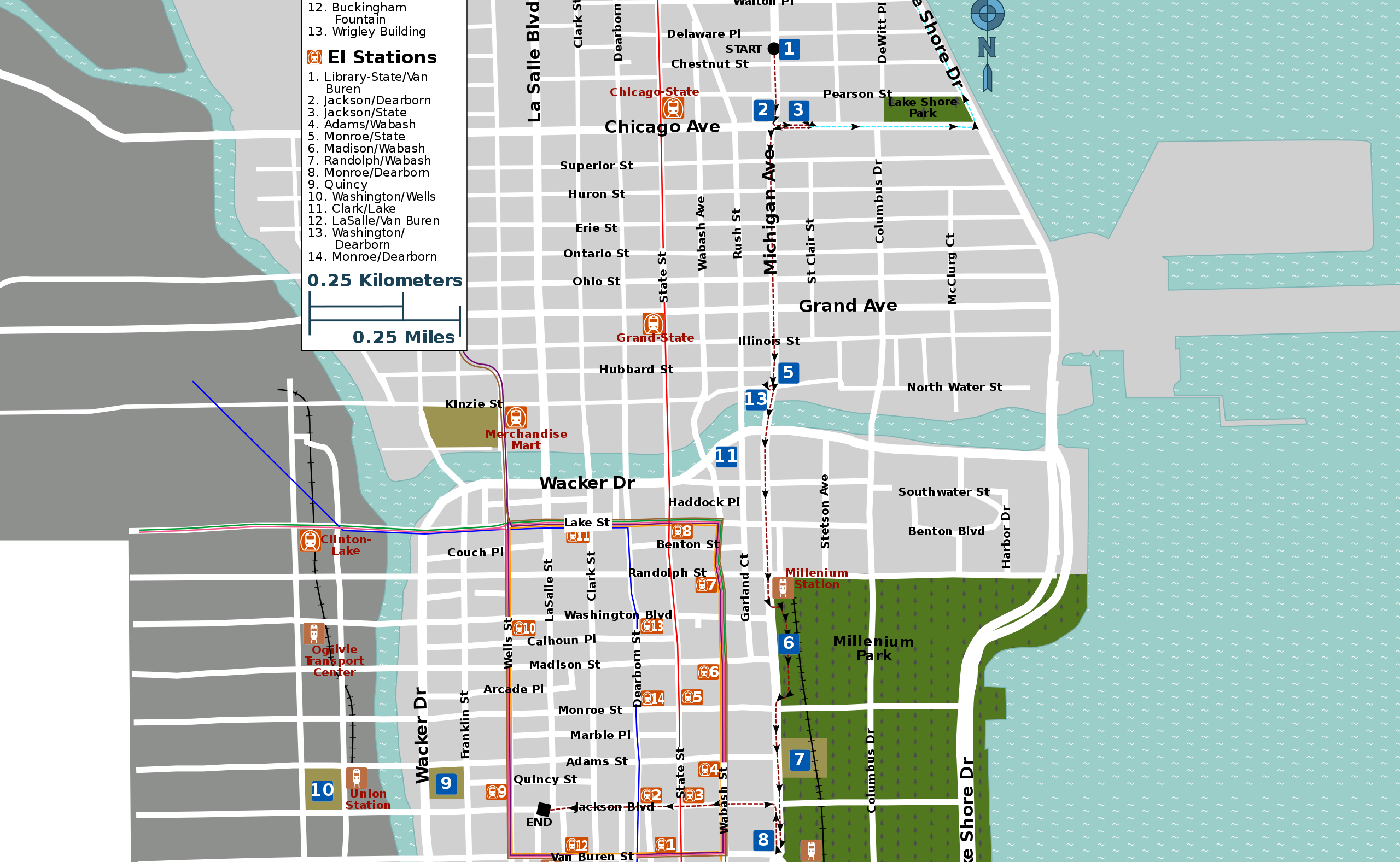 File Along The Magnificent Mile Map svg Wikimedia Commons