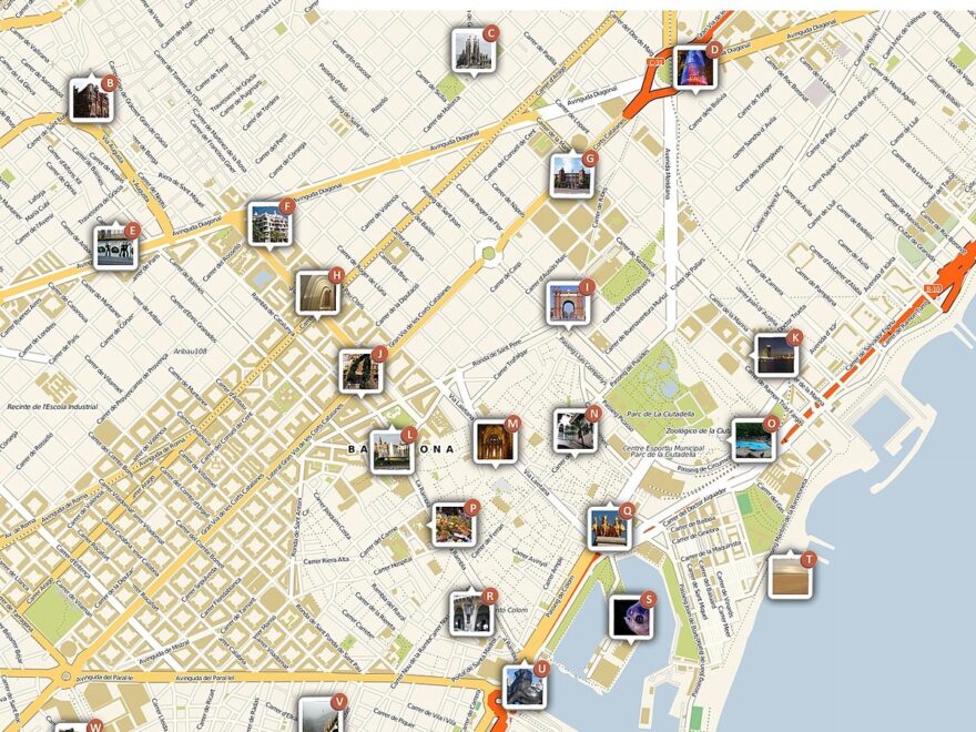 File Barcelona Printable Tourist Attractions Map jpg Wikimedia Commons