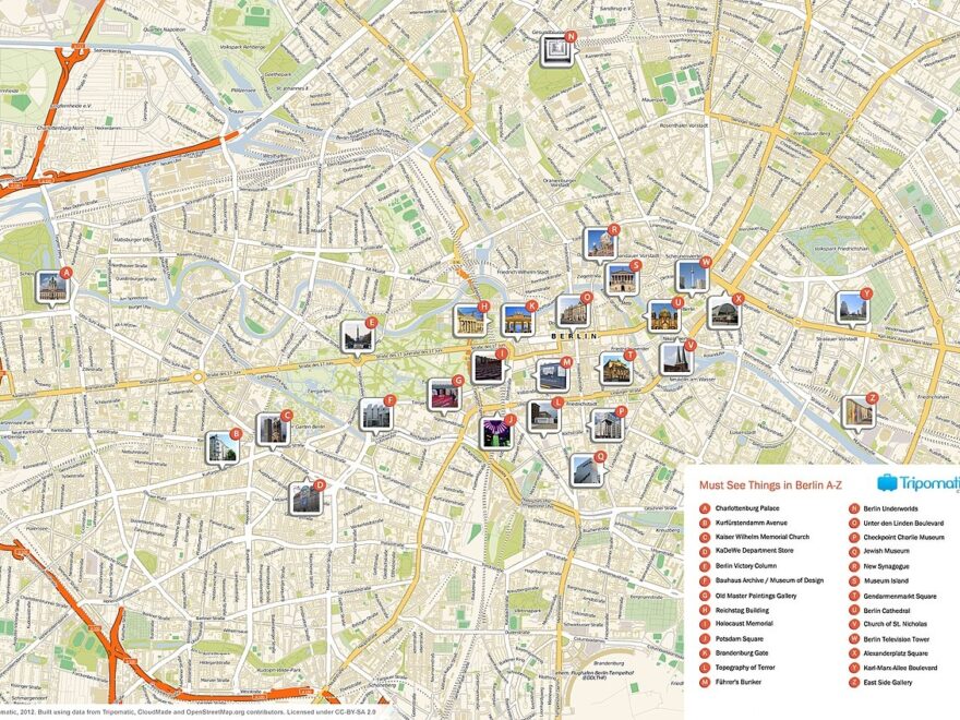 File Berlin Printable Tourist Attractions Map jpg Wikimedia Commons
