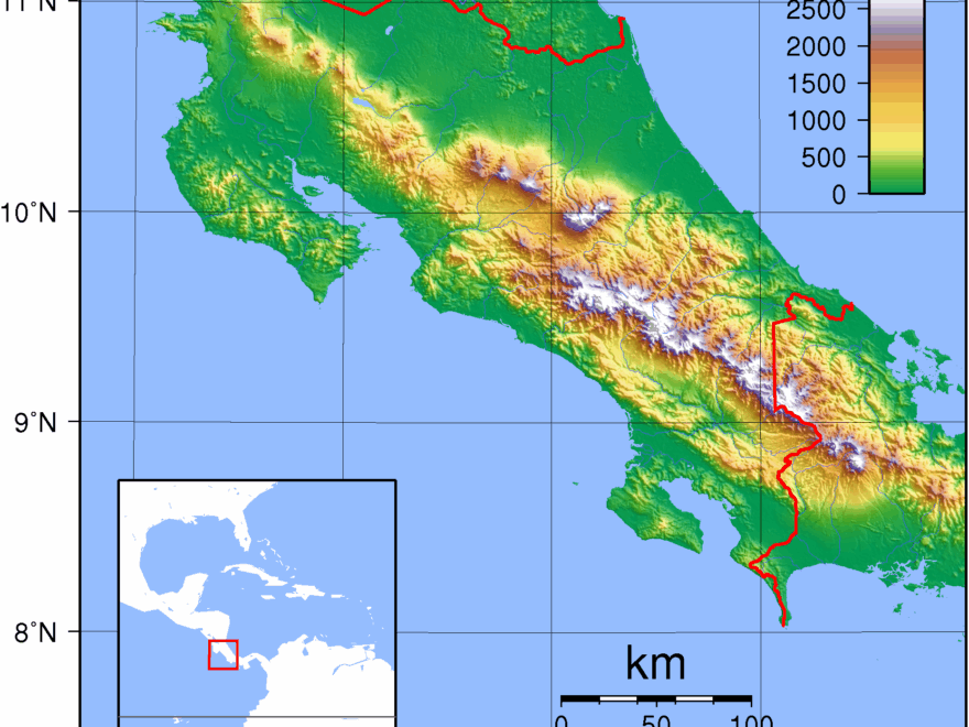 File Costa Rica Topography png Wikimedia Commons