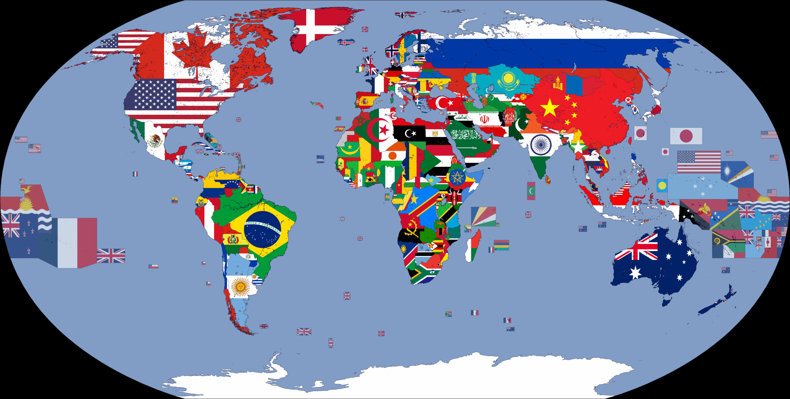 Printable World Map Showing Countries