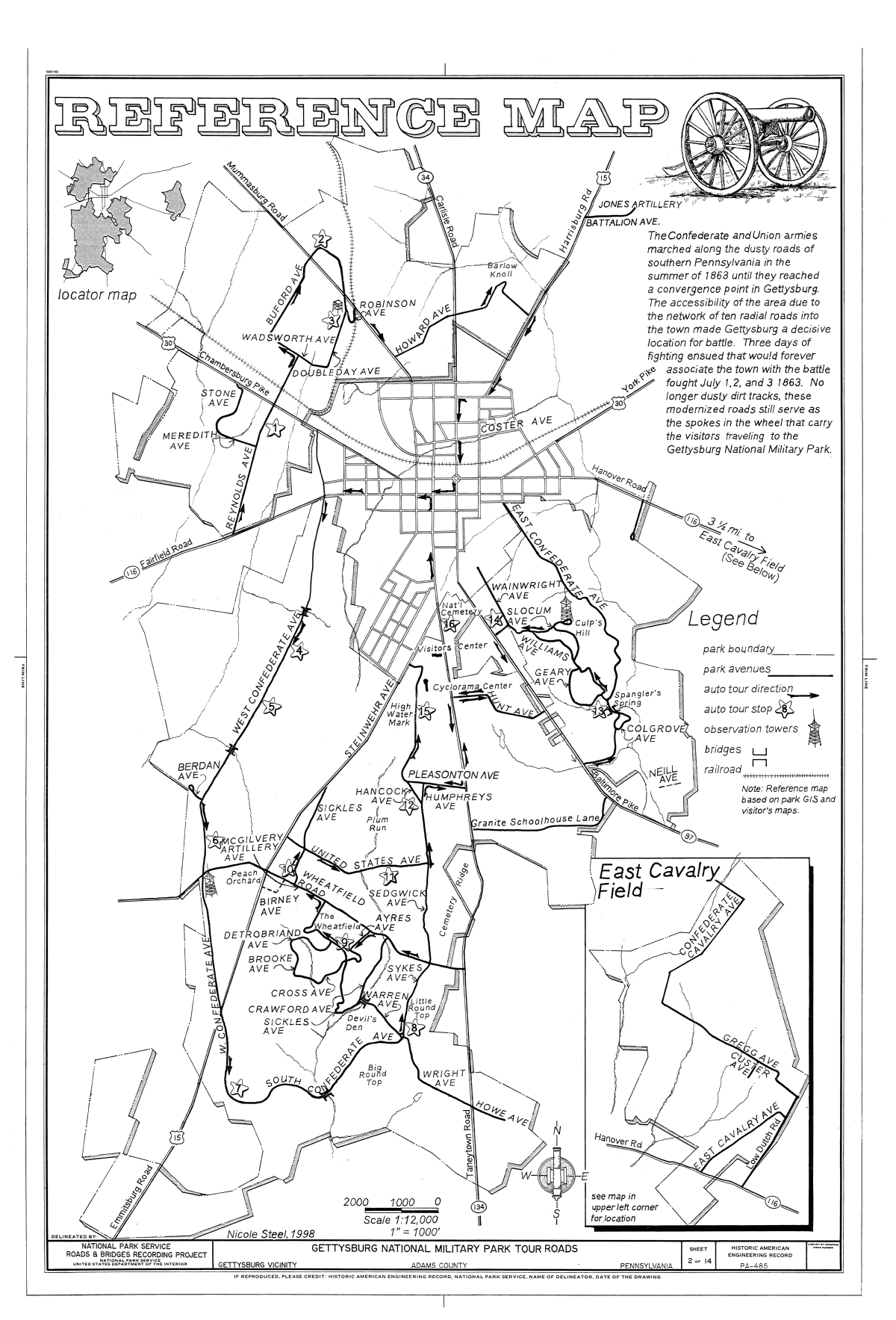 Printable Auto Tour Map Of Gettysburg Pa Printable Auto Tour Map Of Gettysburg Pa