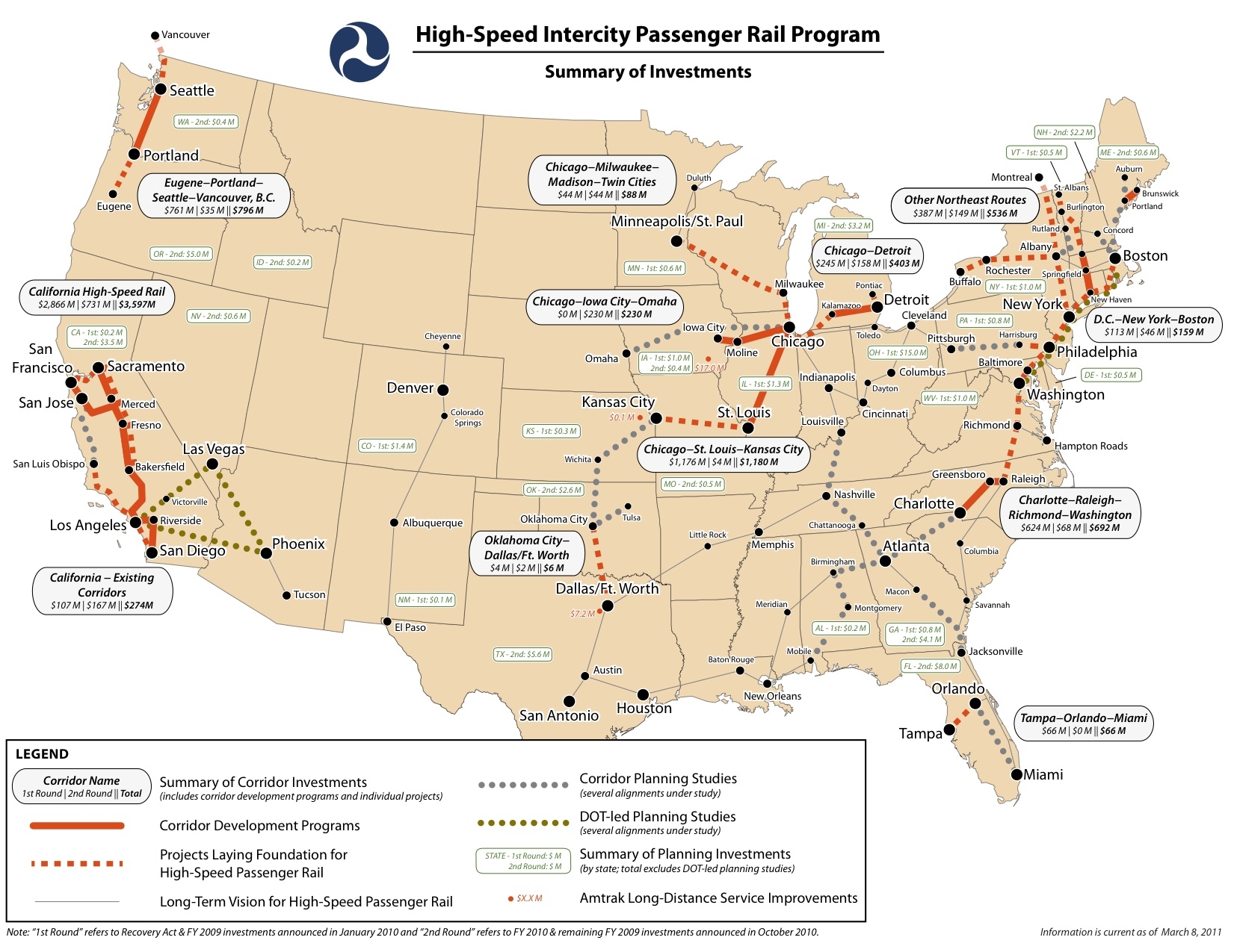 Printable Transportation Map Of United States