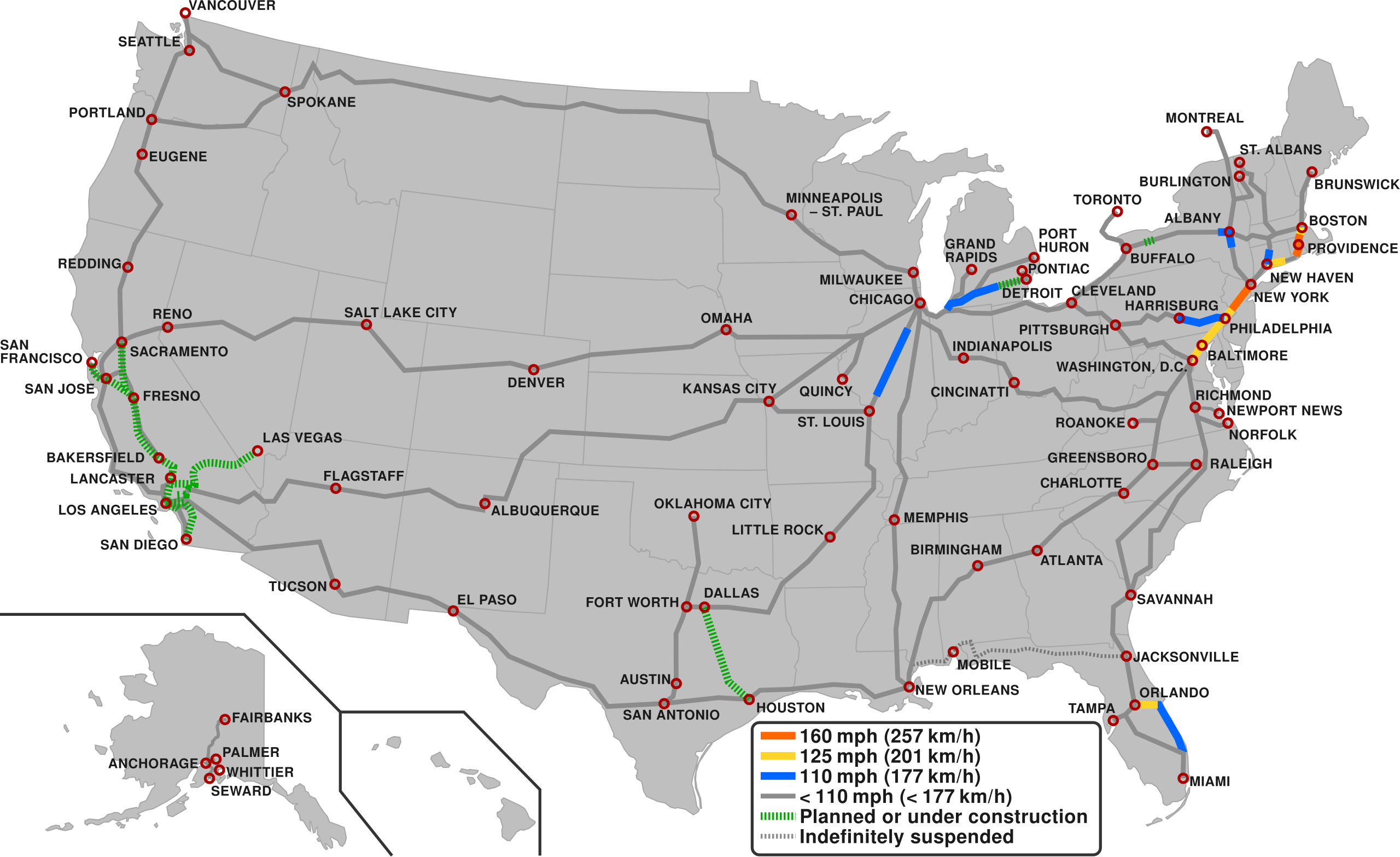 File High Speed Railroad Map Of The United States 2013 svg Wikimedia Commons