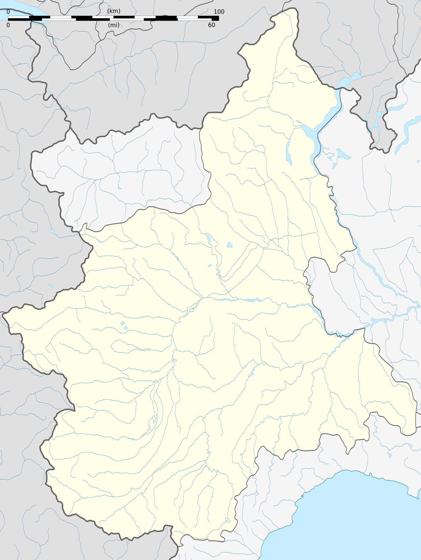 Free Printable Map Of Govone Italy