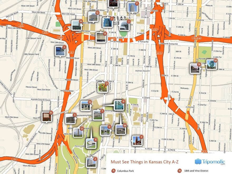 File Kansas City Printable Tourist Attractions Map jpg Wikimedia Commons
