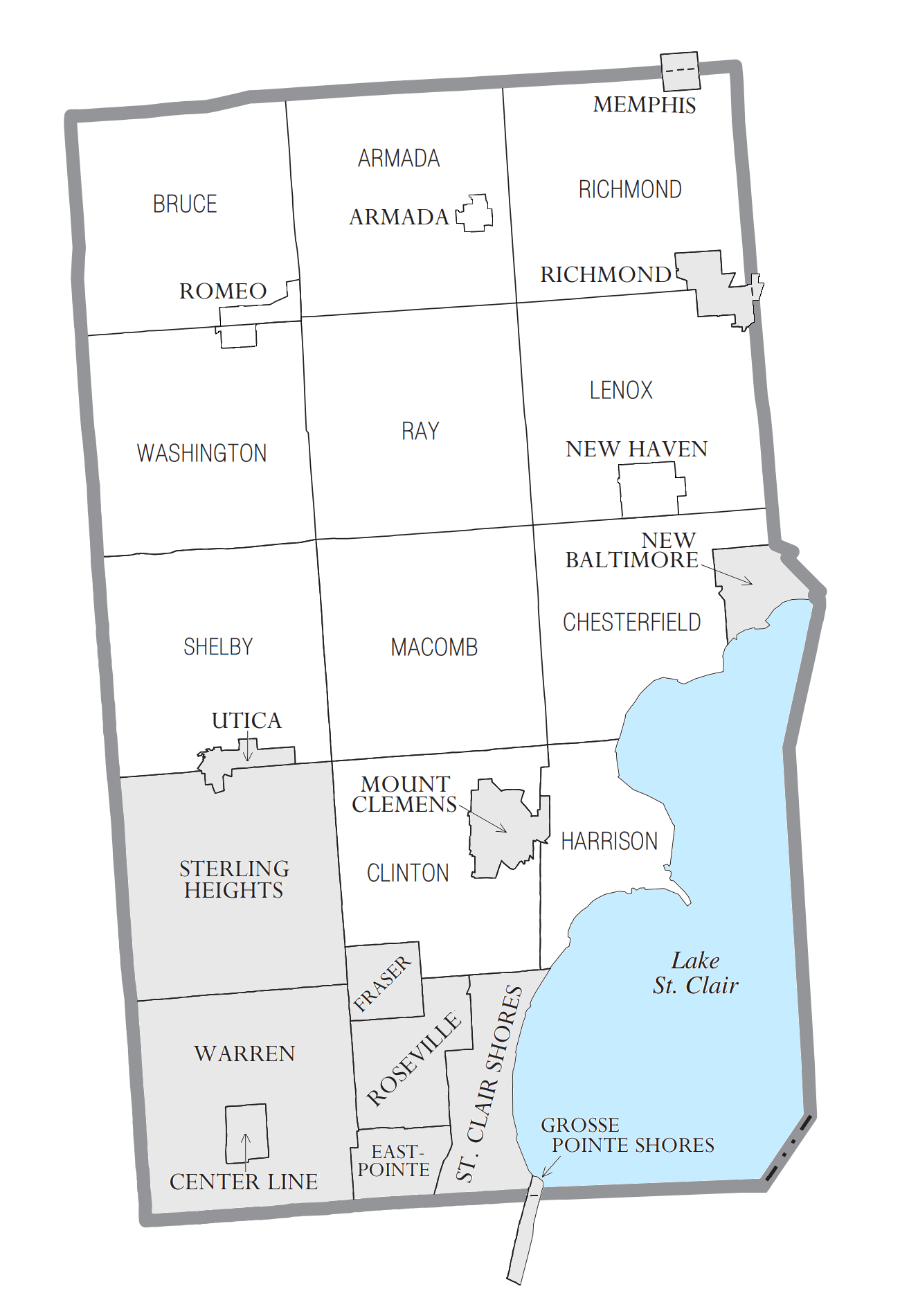 Printable Mi County Map