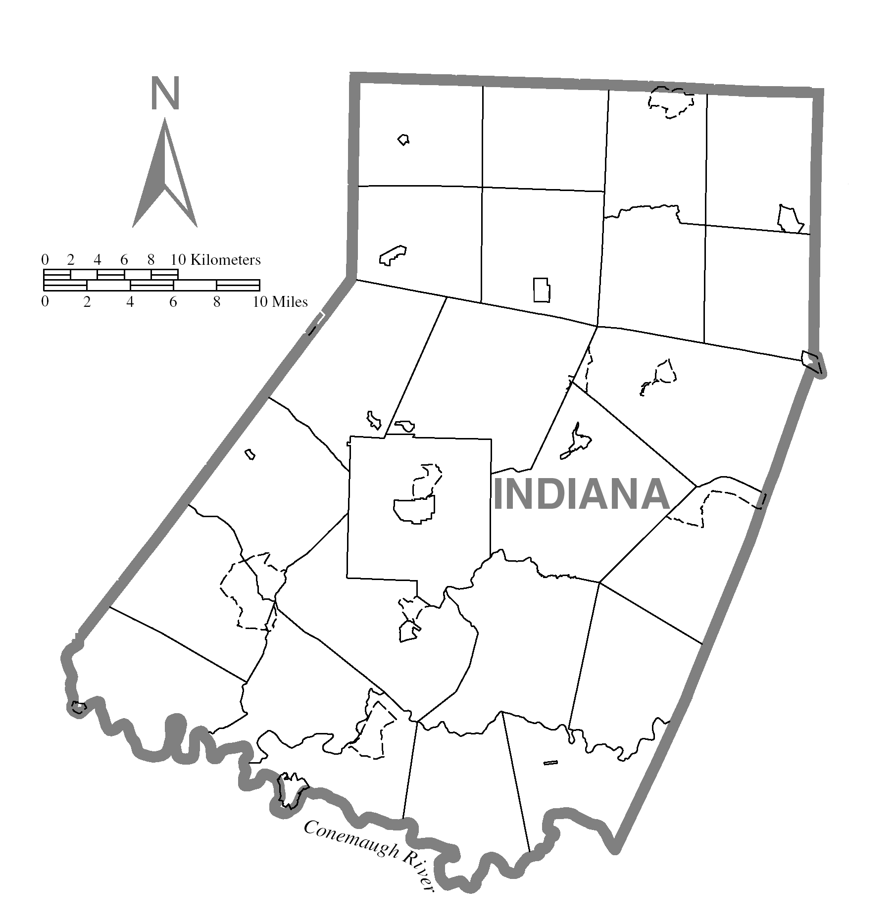 File Map Of Indiana County Pennsylvania No Text png Wikimedia Commons