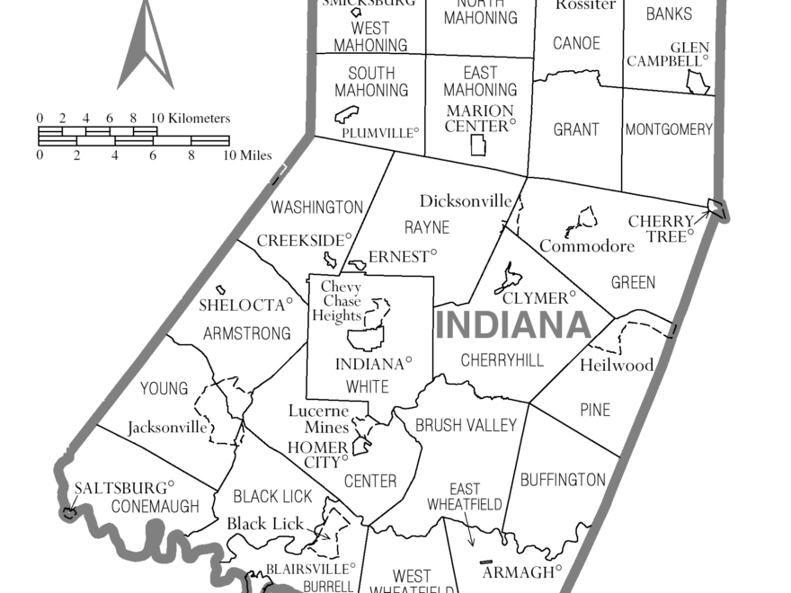 File Map Of Indiana County Pennsylvania png Wikimedia Commons