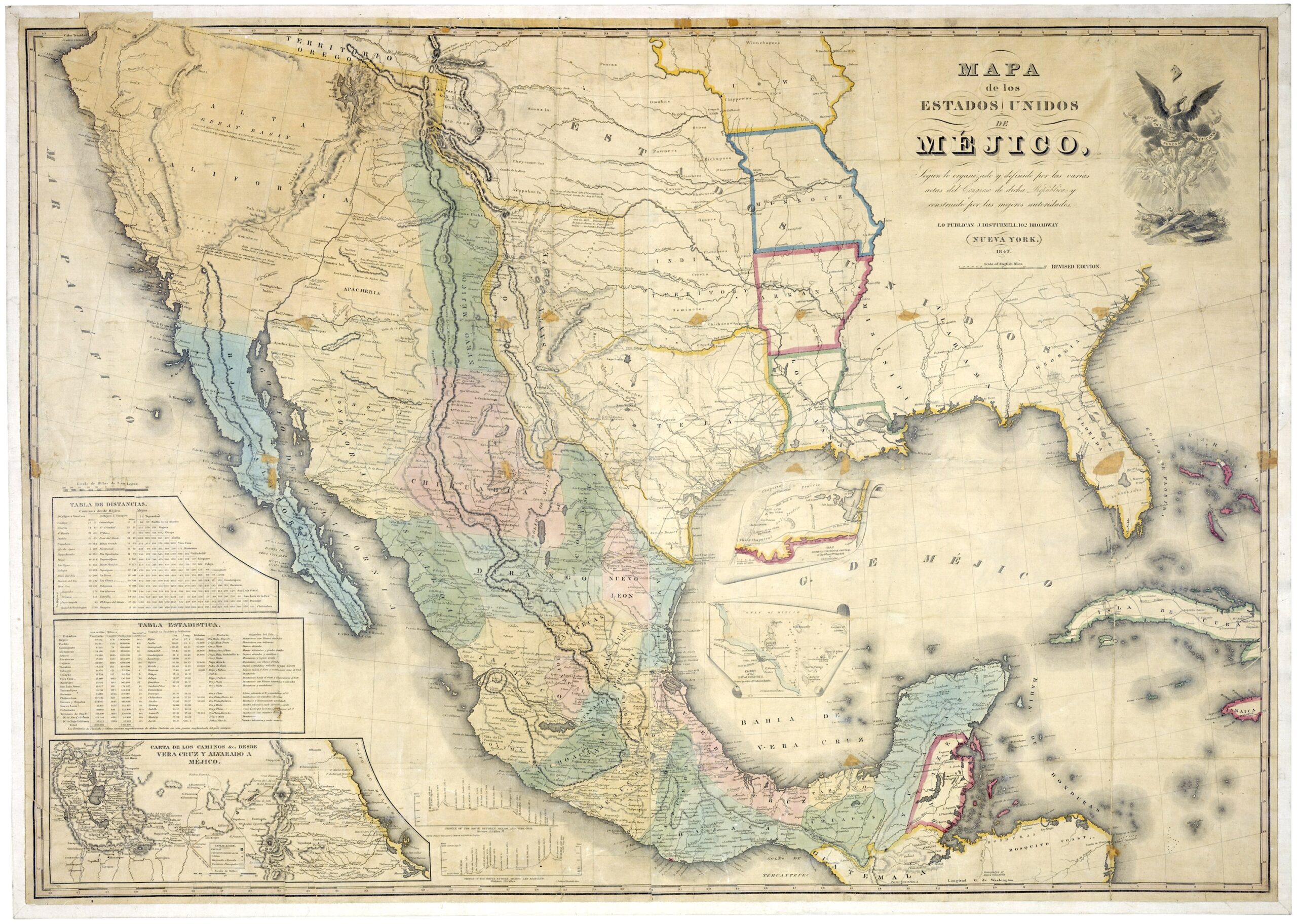 File Map Of Mexico 1847 jpg Wikimedia Commons