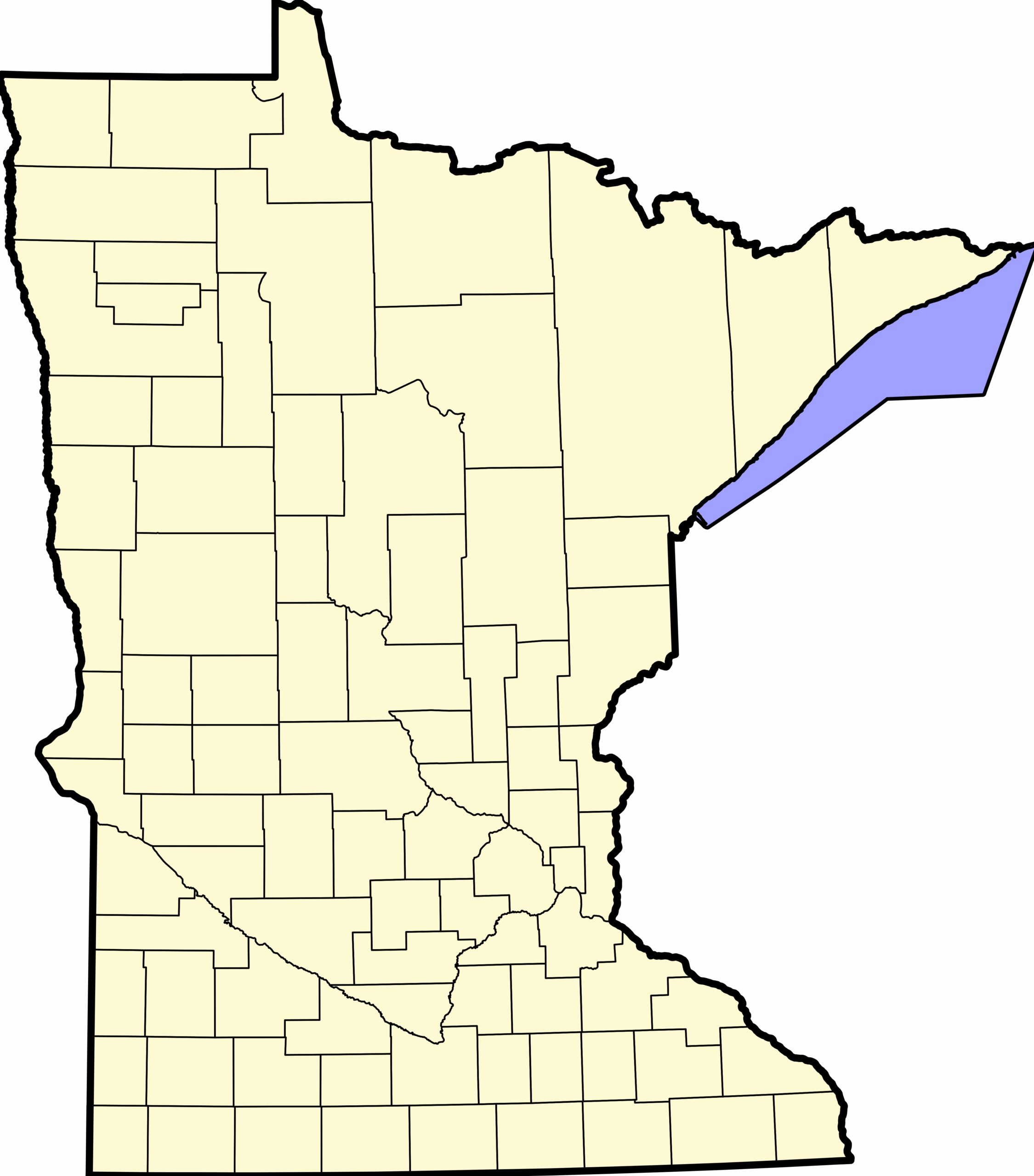 File Map Of Minnesota Counties Blank svg Wikipedia
