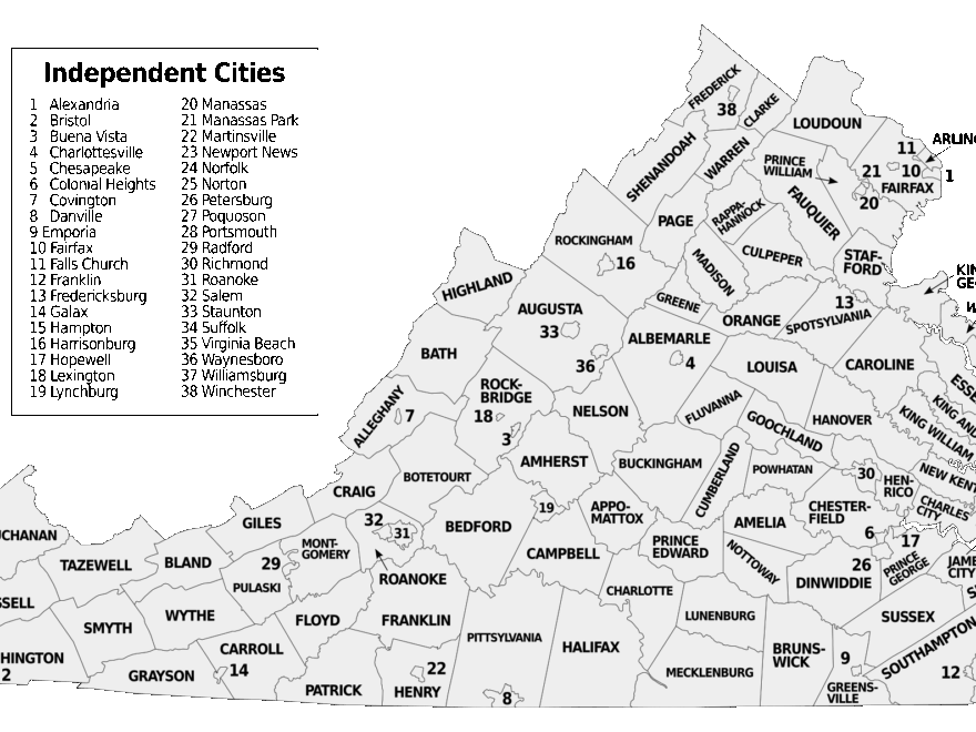 File Map Of Virginia Counties And Independent Cities svg Wikipedia