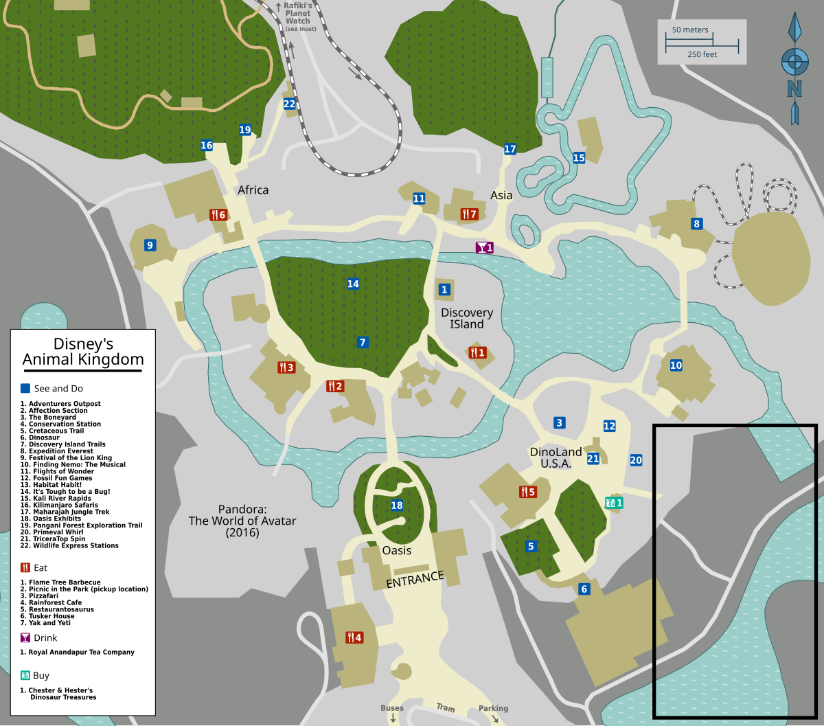 File Map Walt Disney World Animal Kingdom svg Wikimedia Commons