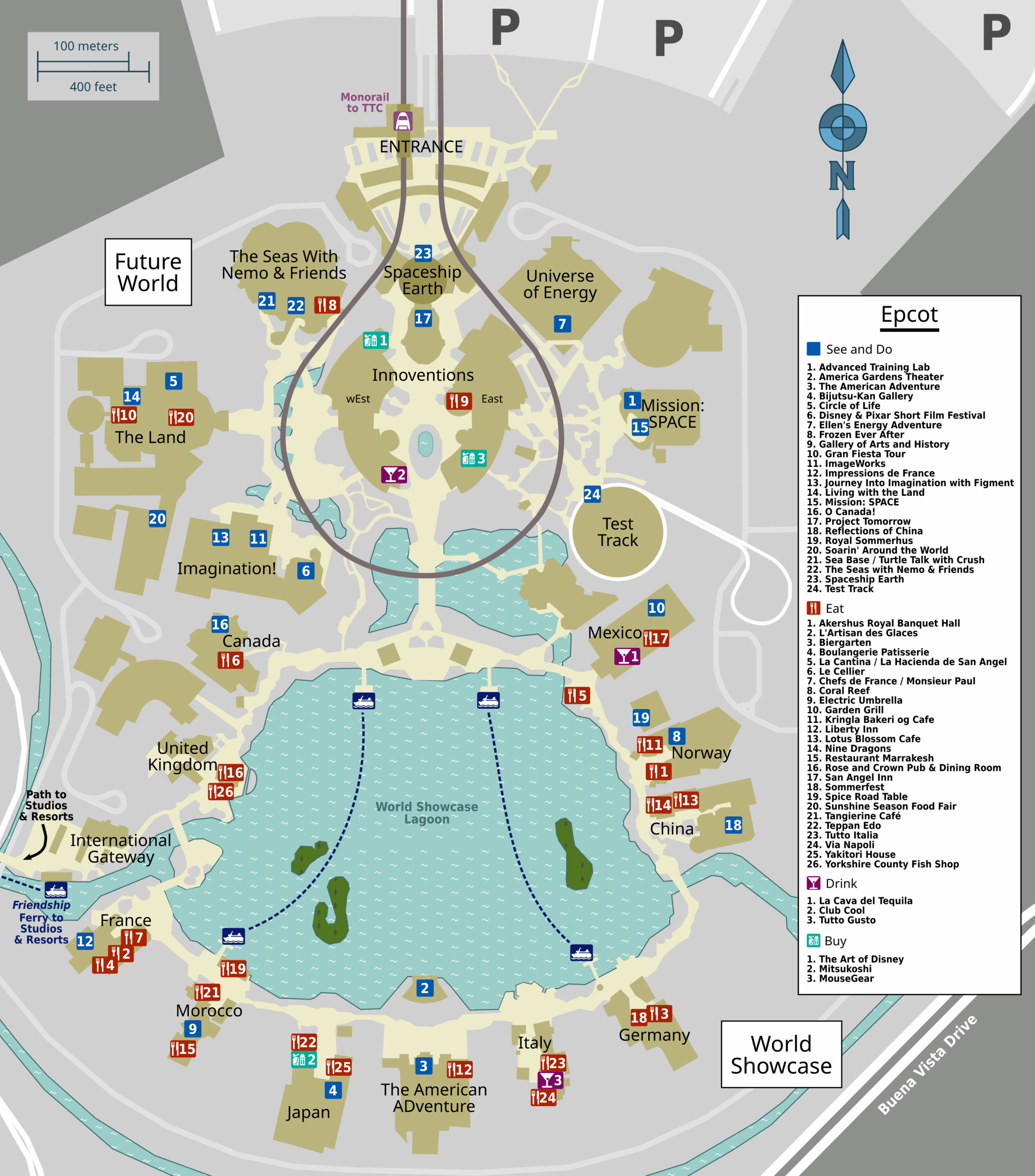 File Map Walt Disney World Epcot Park svg Wikimedia Commons