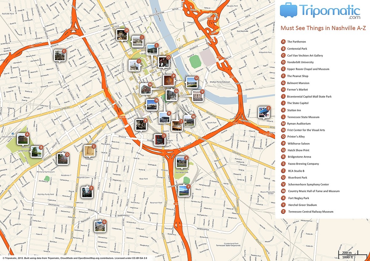 File Nashville Printable Tourist Attractions Map jpg Wikimedia Commons