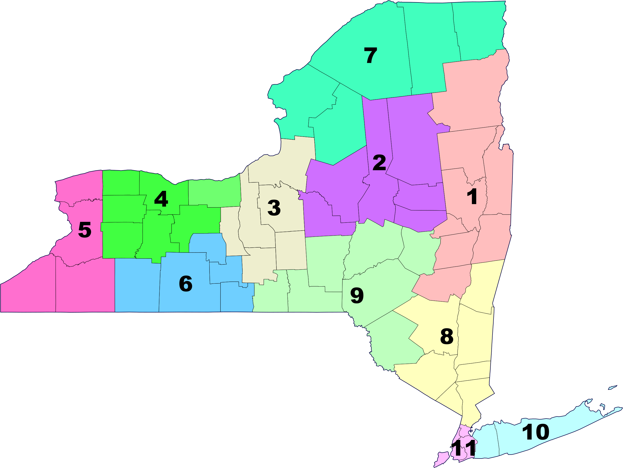 File NYSDOT Regions Map svg Wikimedia Commons