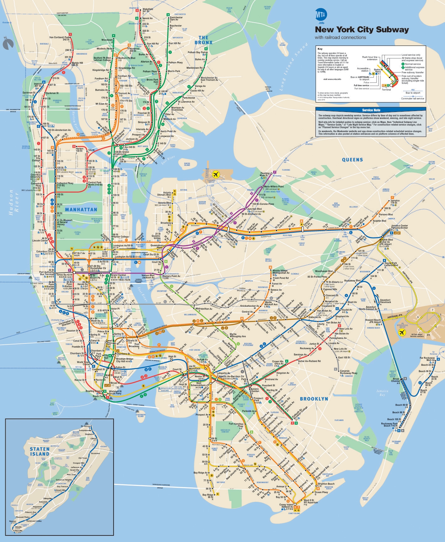 Brooklyn Subway Map Printable