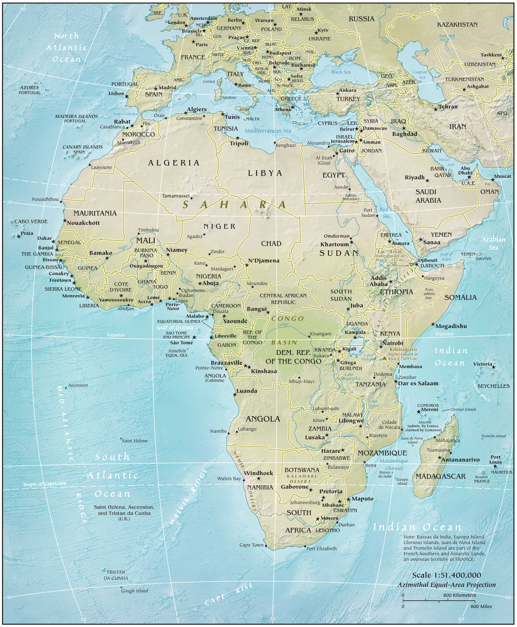 Printable Pictures Of The Map Of Africa