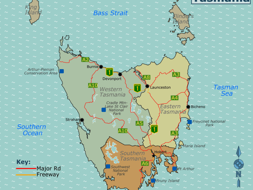 File Tasmania Map png Wikimedia Commons