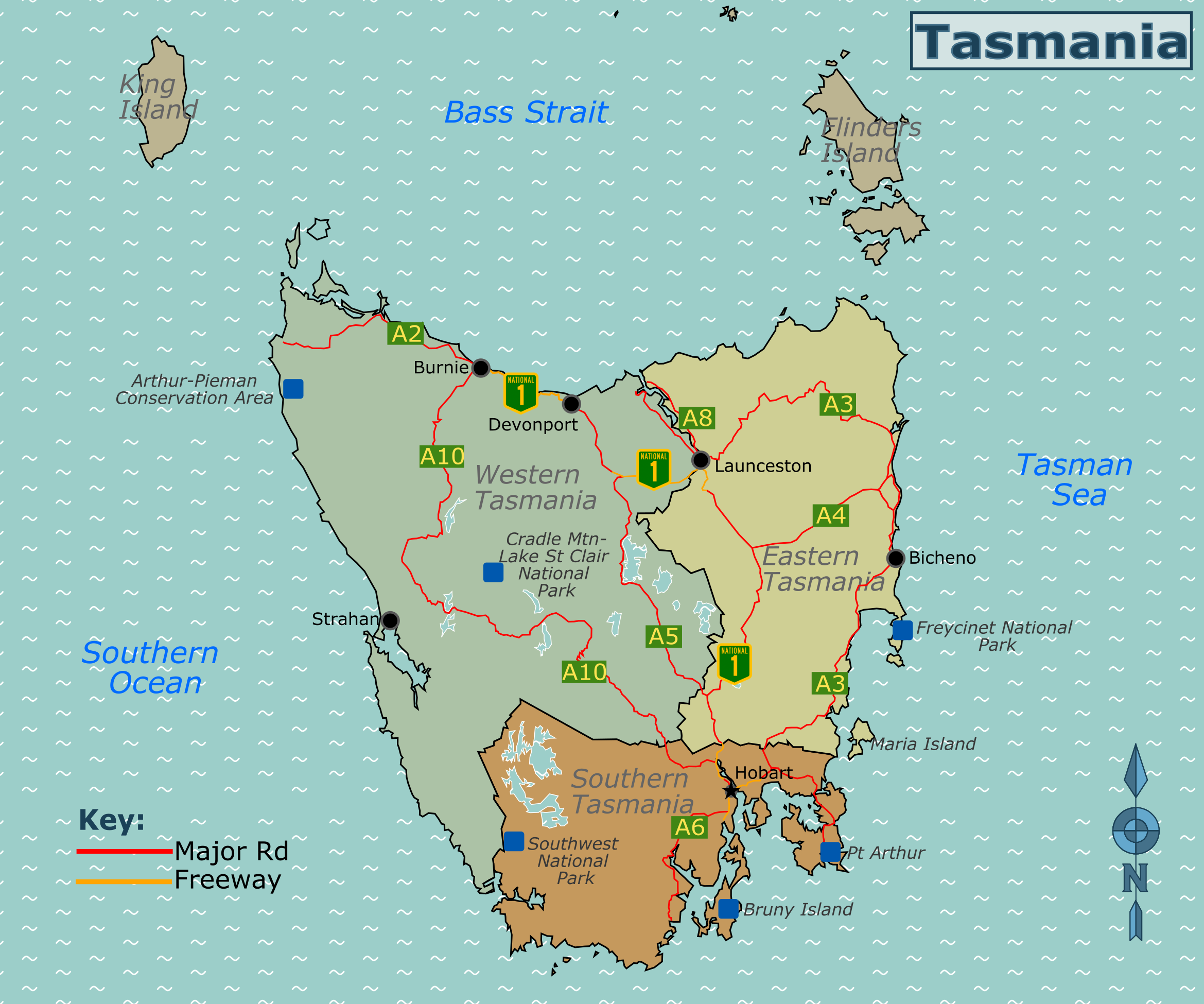 File Tasmania Map png Wikimedia Commons