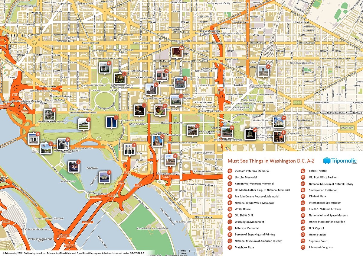 Washington Dc Metropolis Map Printable