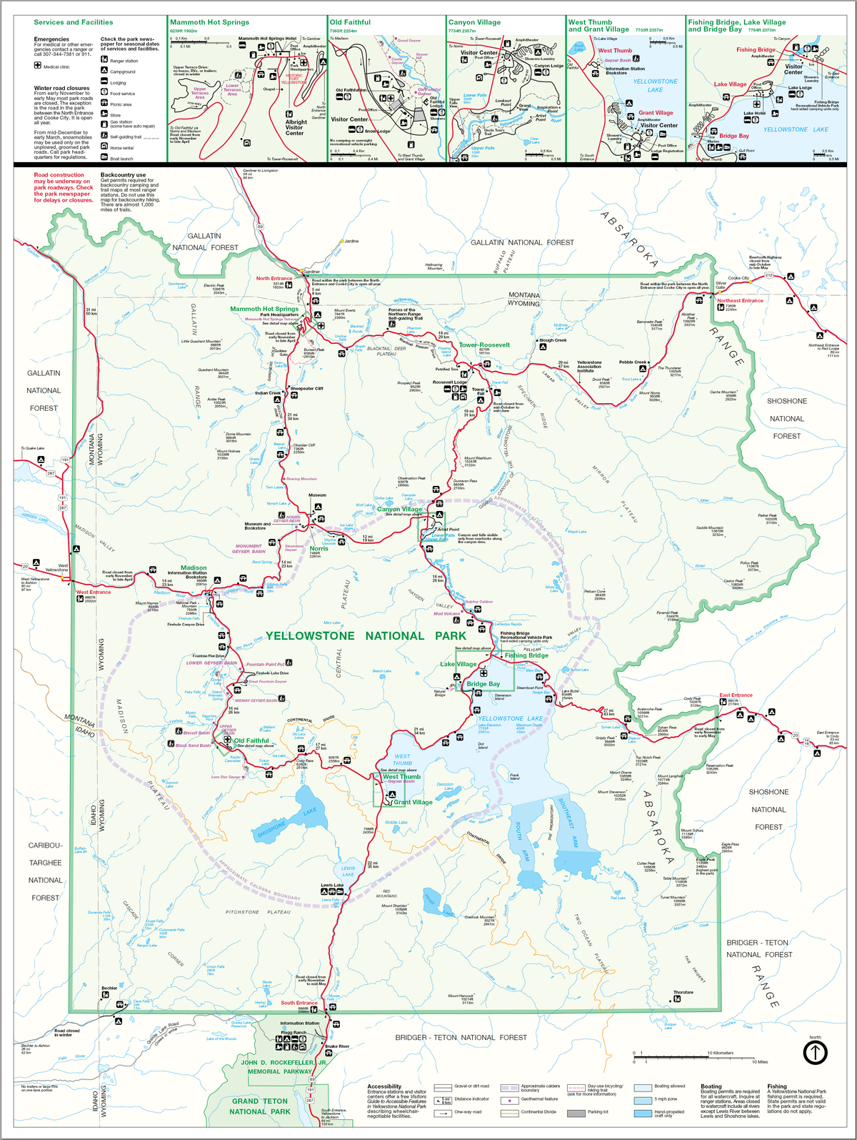 File Yellowstone National Park Map png Wikimedia Commons