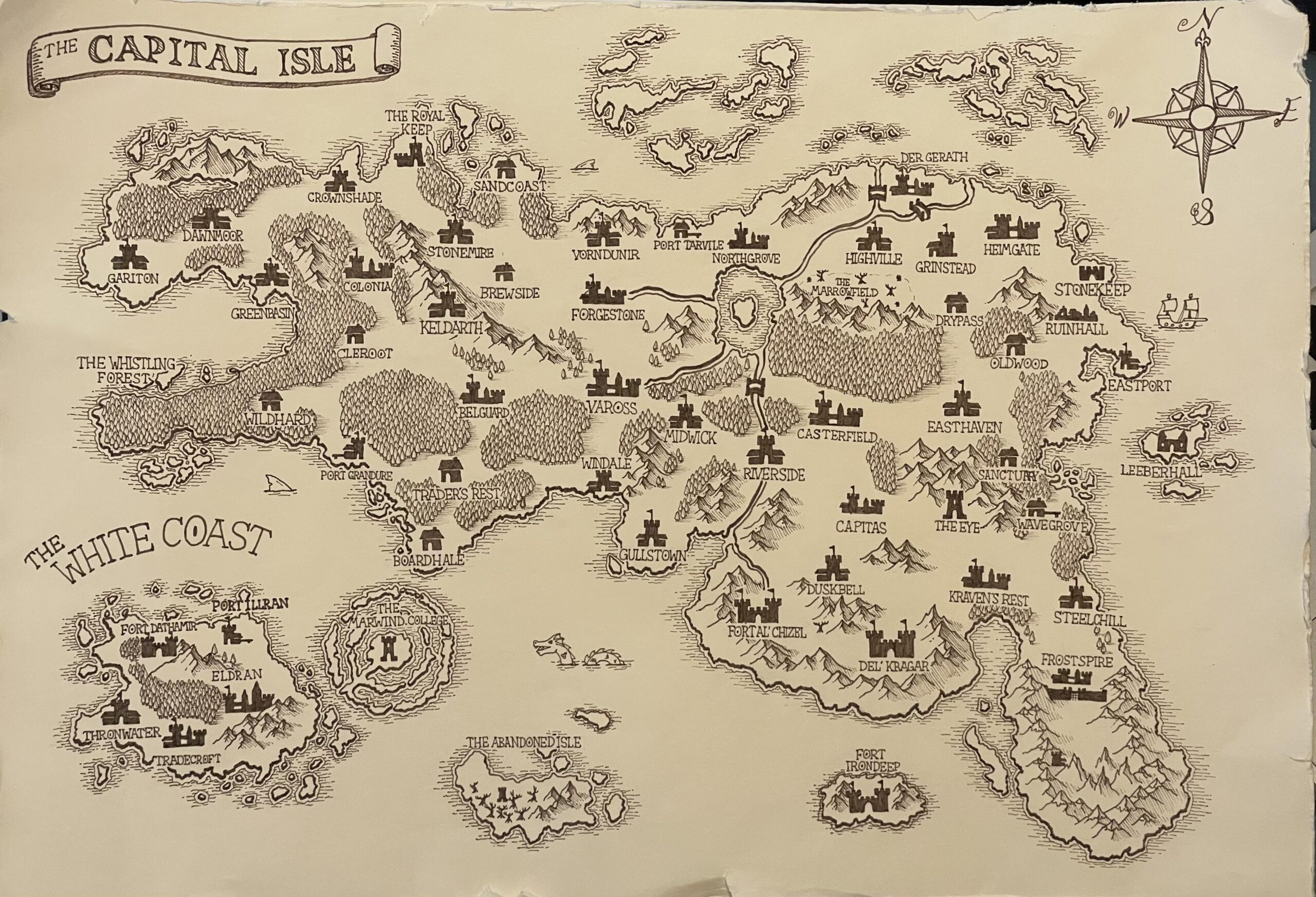 Printable World Dnd Map