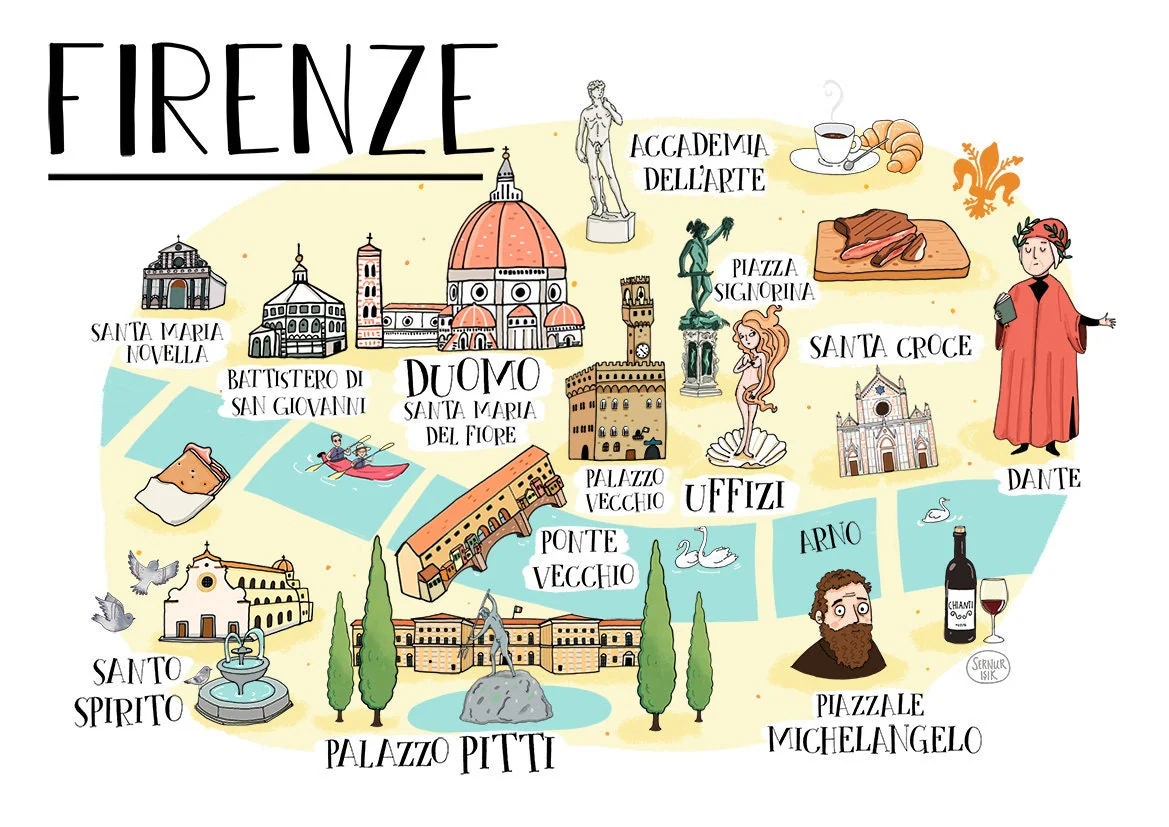 Tourist Map Of Florence Italy Printable