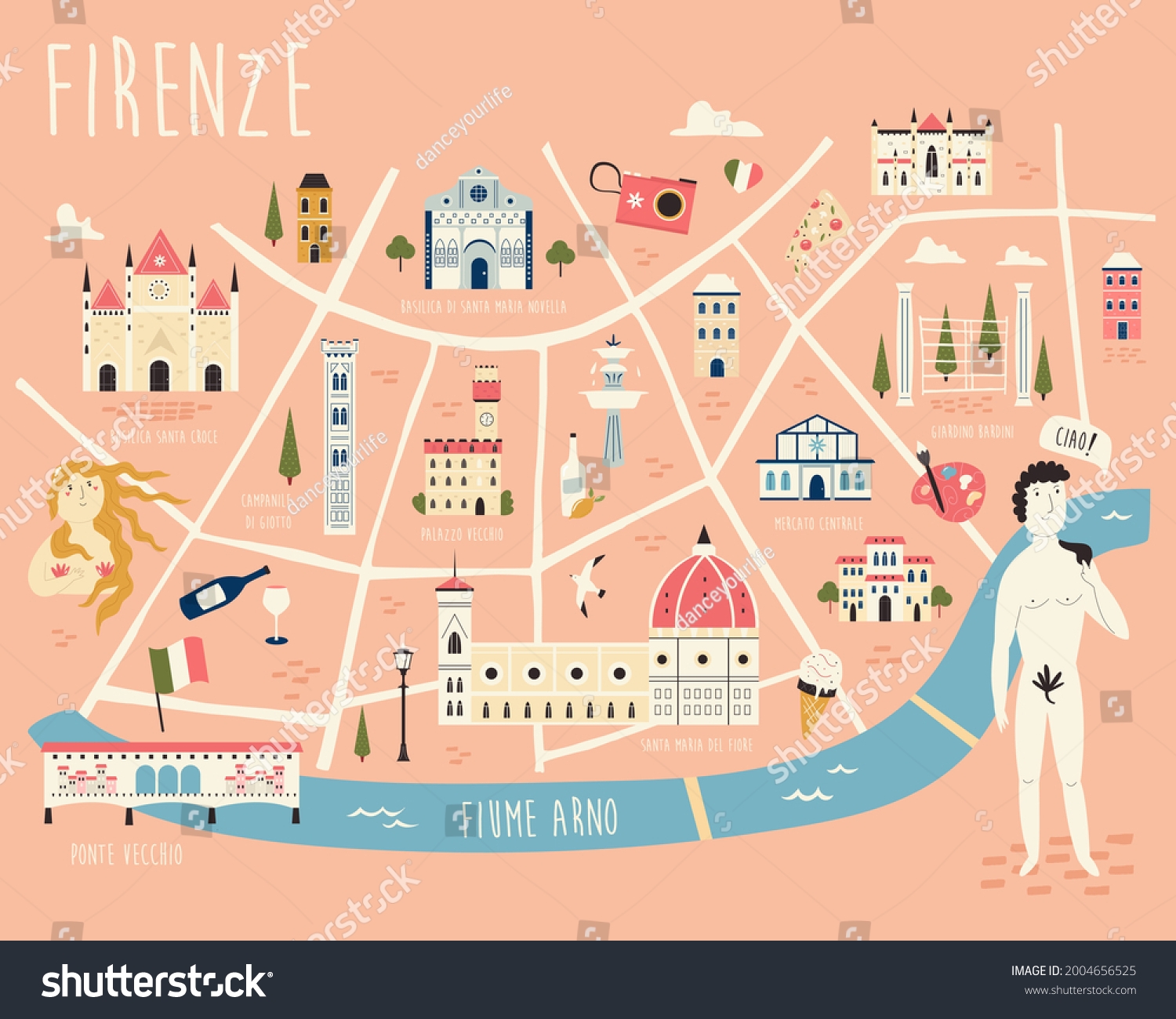 Printable Tourist Map Of Florence Printable Tourist Map Of Florence