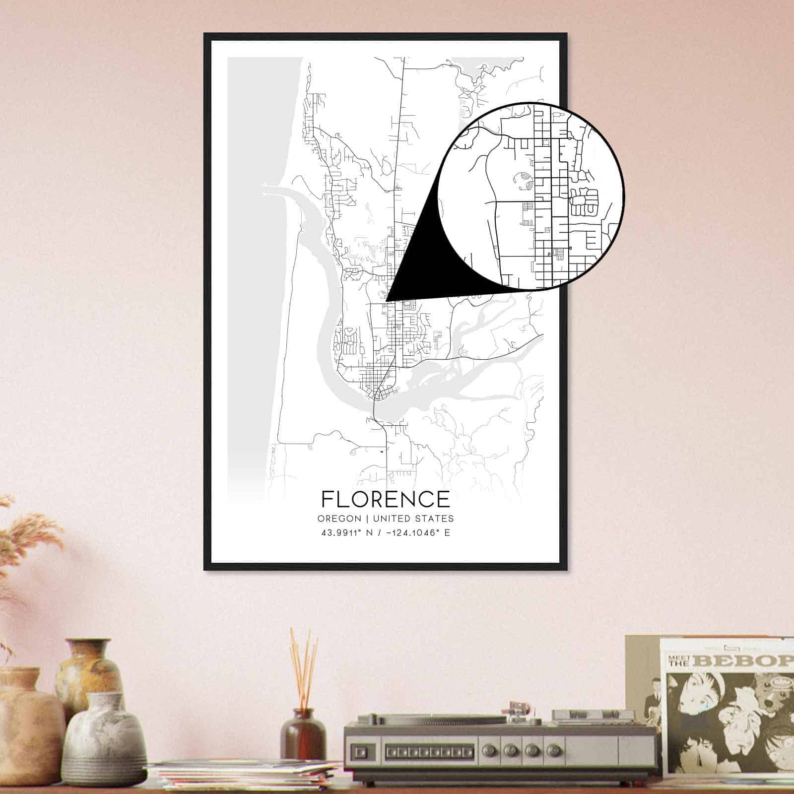 A Printable Map Of Florence Oregon