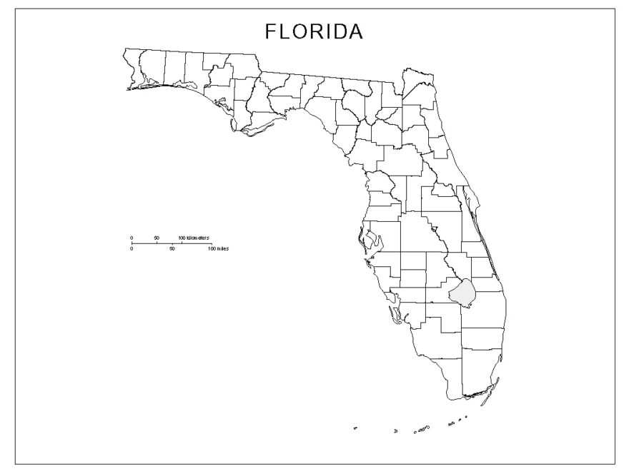 Florida Blank Map