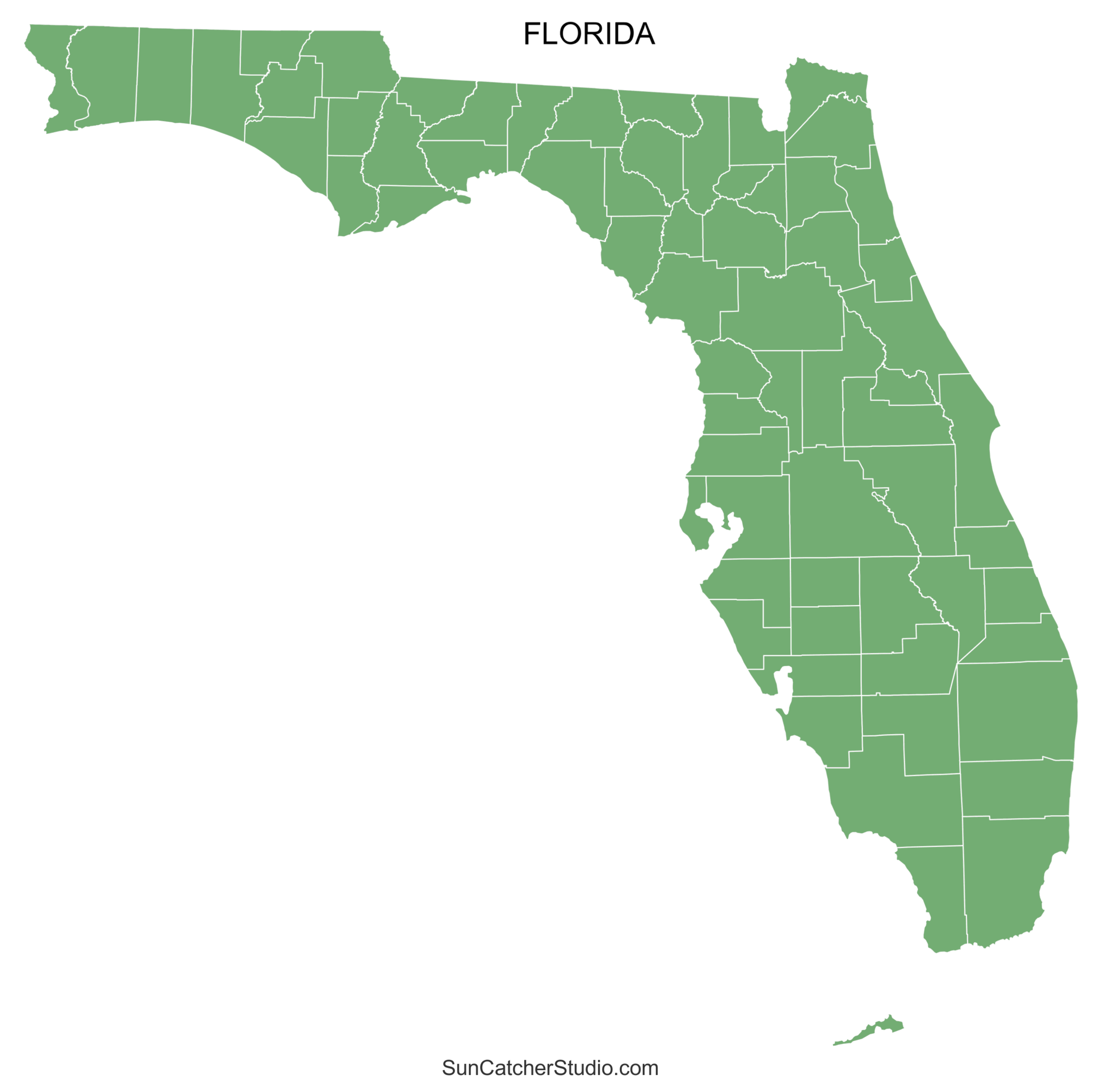 Florida County Map Printable State Map With County Lines Free Printables Monograms Design Tools Patterns DIY Projects